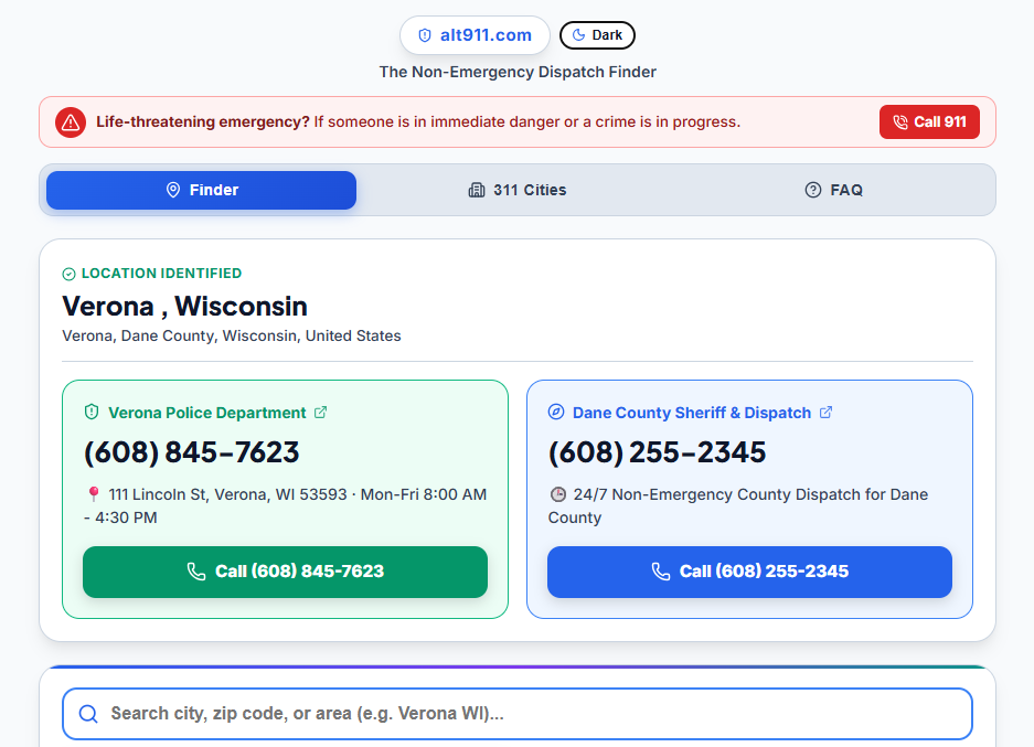 alt911.com Screenshot